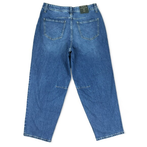 Banana Republic Barrel Jeans Womens sz 28 /6 Mid Rise Medium Wash Stretch NEW - Picture 16 of 16